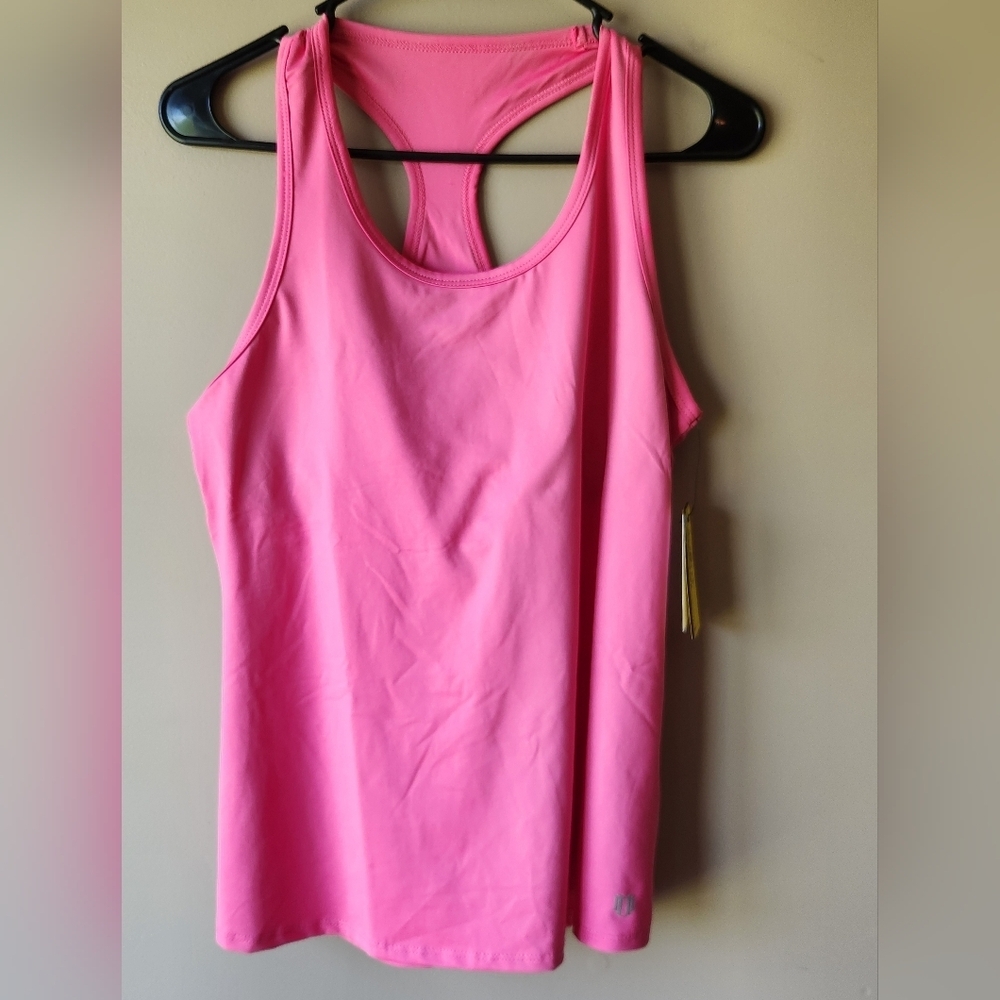 EleVen by Venus Williams Women's Race Day Tank in Disco Pink NWT